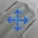 P75 （严控品质 ） 款式：off-white短袖T恤 面料：300克重双纱100%棉 罗纹：320克重索络纳1*1潮牌 工艺：洗水磨破印花 颜色：白 卡其 花灰 黑 尺码：M—4XL 无性别区分 男女同款
