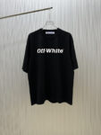 P75 （严控品质 ） 款式：off-white短袖T恤 面料：300克重双纱100%棉 罗纹：320克重索络纳1*1潮牌 工艺：洗水磨破印花 颜色：白 卡其 灰 黑 尺码：M—4XL 无性别区分 男女同款