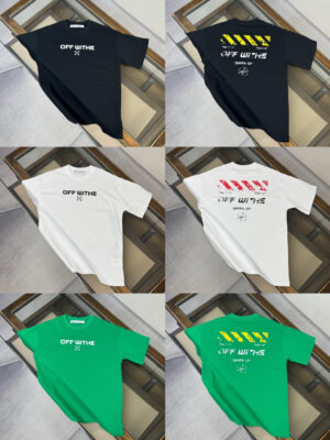 weigou_231753_0_bcab949ebd P75 OFF-WHITE 情侣款圆领短袖T恤~ XS S M L