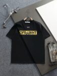 P75 OFF-WHITE 原版面料 官方同款 短袖T恤 定制 同缸染面料 手感非常舒服 春夏最新砖柜同步 时尚又个性 超级百搭好看 男女都非常合适 人手必备款 吊牌 领标 水洗麦 三标齐全 颜色: 黑白橙 尺码：XS~L