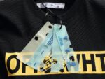 P75 OFF-WHITE 原版面料 官方同款 短袖T恤 定制 同缸染面料 手感非常舒服 春夏最新砖柜同步 时尚又个性 超级百搭好看 男女都非常合适 人手必备款 吊牌 领标 水洗麦 三标齐全 颜色: 黑白橙 尺码：XS~L