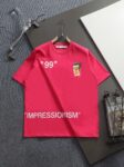 P75 OFF-WHITE 月球背面🌕大LOGO 原版面料 官方同款 短袖T恤 定制 同缸染面料 手感非常舒服 春夏最新砖柜同步 时尚又个性 超级百搭好看 男女都非常合适 人手必备款 吊牌 领标 水洗麦 三标齐全 颜色: 黑白粉 尺码：XS~L
