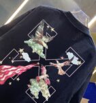 P80 OFF-white/2026春夏新款 洗水磨破320克圆领短袖tee 男女同款宽松版 吊牌 领标 洗水唛 三标齐全 颜色 :洗水黑 洗水白 洗水灰 洗水绿 洗水红 尺码 :S M L XL XXL ​ ​