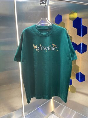 weigou_233192_0_97a1bd60dd P80 OFF-white/2026春夏新款 洗水磨破320克圆领短袖tee 男女同款宽松版 吊牌 领标 洗水唛 三标齐全 颜色 :洗水黑 洗水白 洗水灰 洗水绿 洗水红 尺码 :S M L XL XXL 