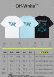 P70 [OFF-Whte off] 2026FW短袖T恤 字母LOGO印花 高端26s双纱300克面料 重磅面料 定制拉架罗纹同缸同染 三标齐全 男女同款 颜色：黑色 白色 蓝色 尺码：S M L XL 2XL