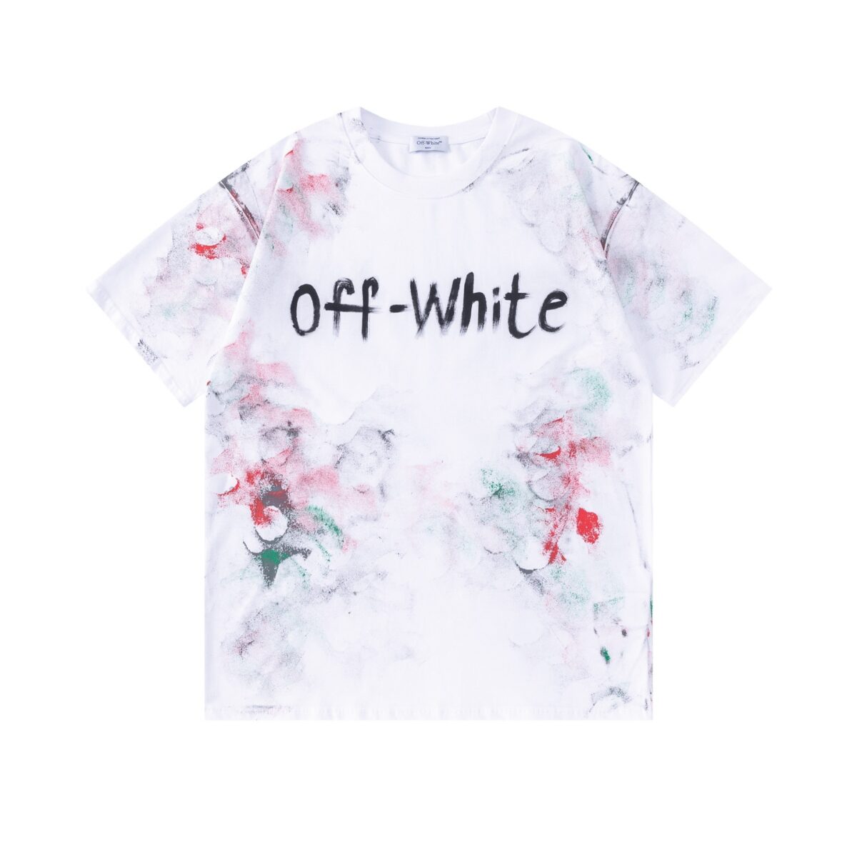 P70 off white新款宽松版短袖T恤 颜色：黑色 白色 尺码：S M L XL