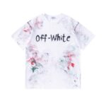 P70 off white新款宽松版短袖T恤 颜色：黑色 白色 尺码：S M L XL
