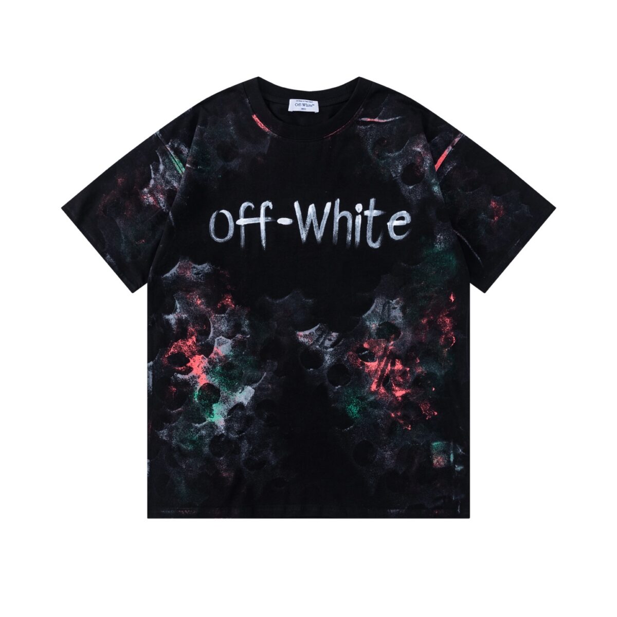 P70 off white新款宽松版短袖T恤 颜色：黑色 白色 尺码：S M L XL