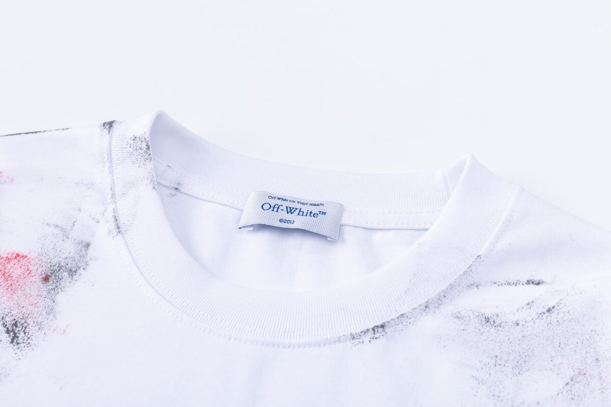 P70 off white新款宽松版短袖T恤 颜色：黑色 白色 尺码：S M L XL