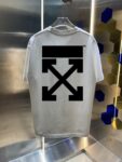 P80 OFF-white/2026春夏新款 洗水磨破320克圆领短袖tee 男女同款宽松版 吊牌 领标 洗水唛 三标齐全 颜色 :洗水黑 洗水白 洗水灰 褐色 尺码 :S M L XL XXL ​