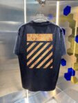 P80 OFF-white/2026春夏新款 洗水磨破320克圆领短袖tee 男女同款宽松版 吊牌 领标 洗水唛 三标齐全 颜色 :洗水黑 洗水白 洗水灰 褐色 尺码 :S M L XL XXL ​