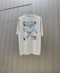 P70 （严控品质 ） 款式：off-white短袖T恤 面料：300克重双纱100%棉 罗纹：320克重索络纳1*1潮牌 工艺：印花 颜色：白 炫酷蓝 花灰 蓝 黑 尺码：M—4XL 无性别区分 男女同款
