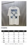 P70 （严控品质 ） 款式：off-white短袖T恤 面料：300克重双纱100%棉 罗纹：320克重索络纳1*1潮牌 工艺：印花 颜色：白 夜蓝 花灰 红 黑 尺码：M—4XL 无性别区分 男女同款