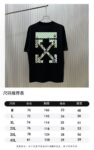 P70 （严控品质 ） 款式：off-white短袖T恤 面料：300克重双纱100%棉 罗纹：320克重索络纳1*1潮牌 工艺：印花 颜色：白 炫酷蓝 蓝 黑 尺码：M—4XL 无性别区分 男女同款