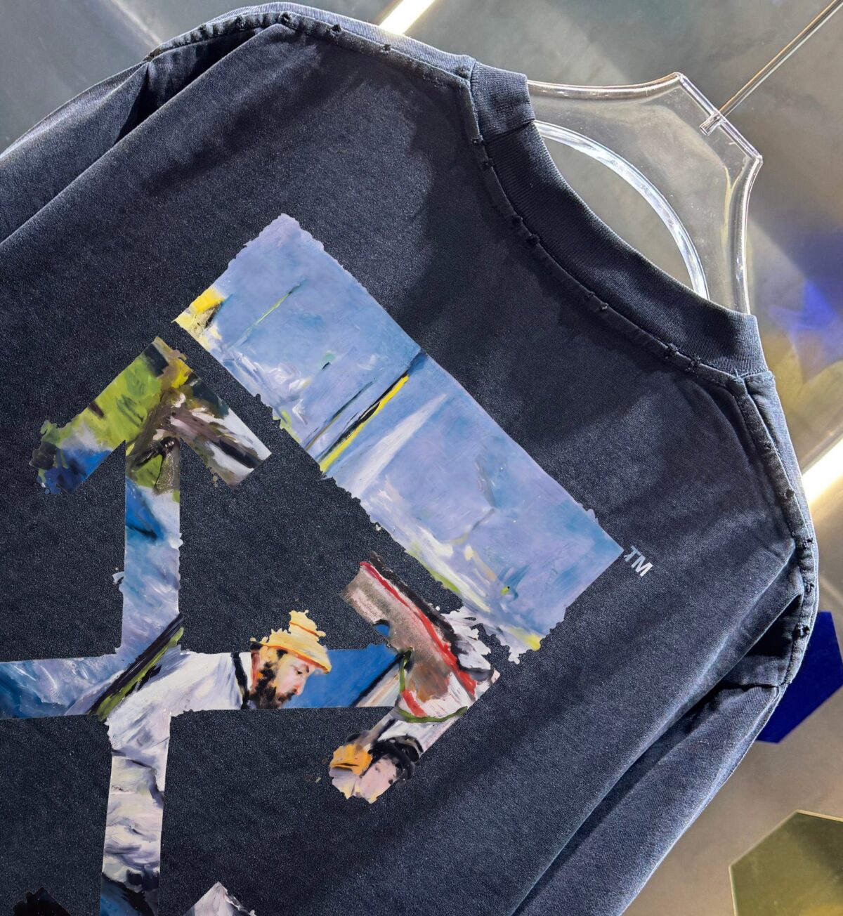 P80 OFF-white/2026春夏新款 洗水磨破320克圆领短袖tee 男女同款宽松版 吊牌 领标 洗水唛 三标齐全 颜色 :洗水黑 洗水白 洗水灰 褐色 尺码 :S M L XL XXL