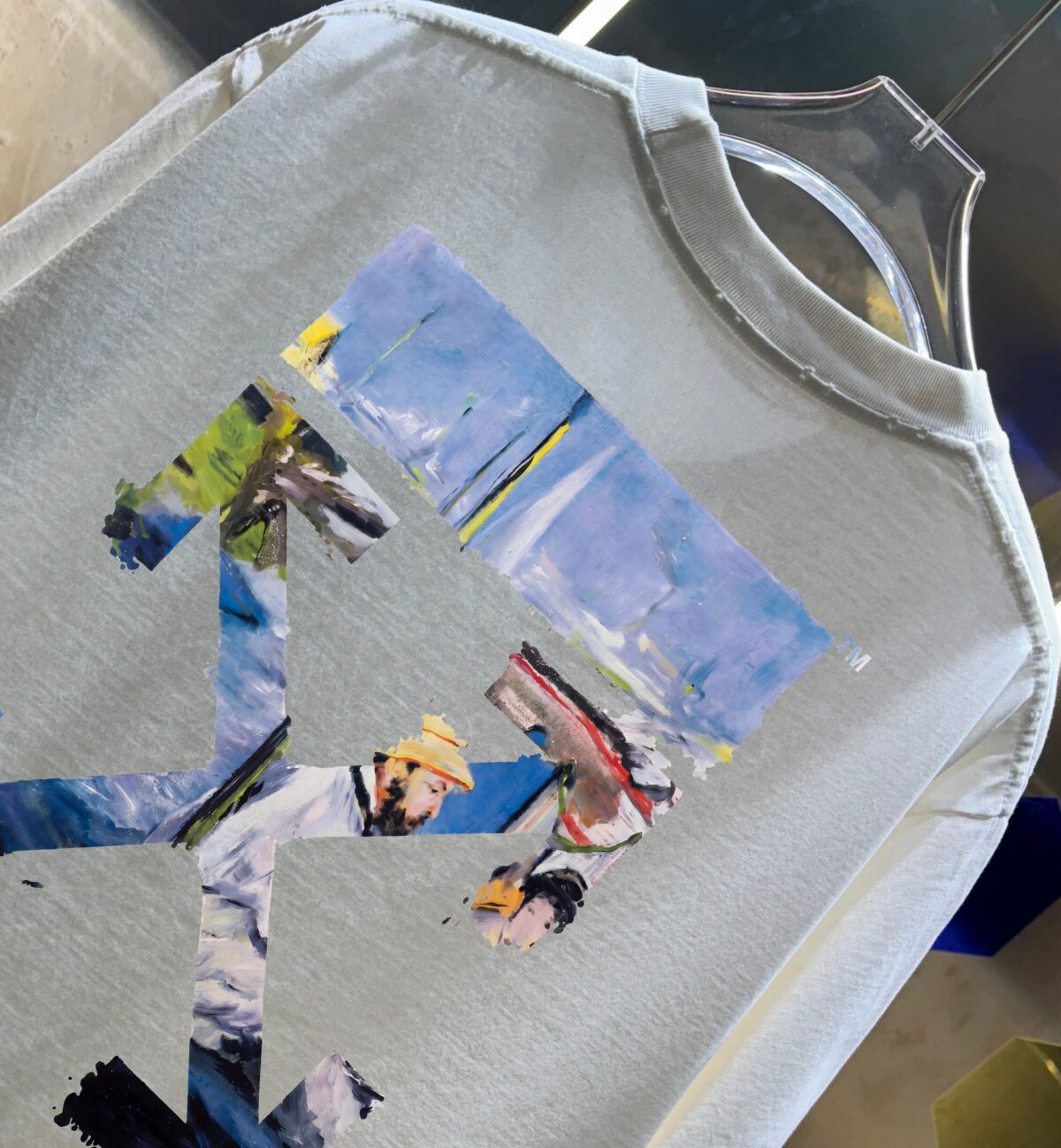 P80 OFF-white/2026春夏新款 洗水磨破320克圆领短袖tee 男女同款宽松版 吊牌 领标 洗水唛 三标齐全 颜色 :洗水黑 洗水白 洗水灰 褐色 尺码 :S M L XL XXL