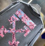 P80 OFF-white/2026春夏新款 洗水磨破320克圆领短袖tee 男女同款宽松版 吊牌 领标 洗水唛 三标齐全 颜色 :洗水黑 洗水白 洗水灰 褐色 尺码 :S M L XL XXL