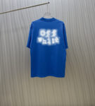 P70 （严控品质 ） 款式：off-white短袖T恤 面料：300克重双纱100%棉 罗纹：320克重索络纳1*1潮牌 工艺：印花 颜色：白 蓝 花灰 黑 尺码：M—4XL 无性别区分 男女同款