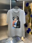 P80 OFF-white/2026春夏新款 洗水磨破320克圆领短袖tee 男女同款宽松版 吊牌 领标 洗水唛 三标齐全 颜色 :洗水黑 洗水白 洗水灰 褐色 尺码 :S M L XL XXL