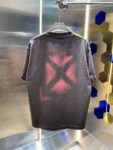 P80 OFF-white/2026春夏新款 洗水磨破320克圆领短袖tee 男女同款宽松版 吊牌 领标 洗水唛 三标齐全 颜色 :洗水黑 洗水白 洗水灰 褐色 尺码 :S M L XL XXL