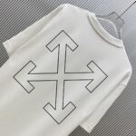P70 （严控品质 ） 款式：off-white短袖T恤 面料：300克重双纱100%棉 罗纹：320克重索络纳1*1潮牌 工艺：印花 颜色：白 蓝 夜蓝 黑 尺码：M—4XL 无性别区分 男女同款
