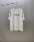 P70 （严控品质 ） 款式：off-white短袖T恤 面料：300克重双纱100%棉 罗纹：320克重索络纳1*1潮牌 工艺：印花 颜色：白 蓝 花灰 黑 尺码：M—4XL 无性别区分 男女同款