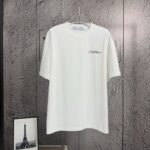 P80 《𝙉𝙚𝙬⚜️off》 2026春夏新款短袖T恤 32支275克双纱棉、做旧洗水炒雪花印花 颜色：黑色 蓝色 卡其色 白色 码数：S M L XL XXL