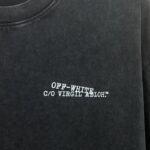 P80 《𝙉𝙚𝙬⚜️off》 2026春夏新款短袖T恤 32支275克双纱棉、做旧洗水炒雪花印花 颜色：黑色 蓝色 卡其色 白色 码数：S M L XL XXL
