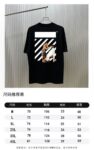P70 （严控品质 ） 款式：off-white短袖T恤 面料：300克重双纱100%棉 罗纹：320克重索络纳1*1潮牌 工艺：印花 颜色：白 橙 蓝 红 黑 尺码：M—4XL 无性别区分 男女同款