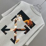P70 （严控品质 ） 款式：off-white短袖T恤 面料：300克重双纱100%棉 罗纹：320克重索络纳1*1潮牌 工艺：印花 颜色：白 蓝 花灰 红 夜蓝 黑 尺码：M—4XL 无性别区分 男女同款