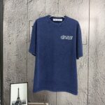 P80 《𝙉𝙚𝙬⚜️off》 2026春夏新款短袖T恤 32支275克双纱棉、做旧洗水炒雪花印花 颜色：白色 蓝色 黑色 灰色 码数：S M L XL XXL