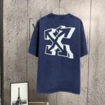 P80 《𝙉𝙚𝙬⚜️off》 2026春夏新款短袖T恤 32支275克双纱棉、做旧洗水炒雪花印花 颜色：白色 蓝色 黑色 灰色 码数：S M L XL XXL