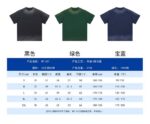 P80 《𝙉𝙚𝙬⚜️off》 2026春夏新款短袖T恤 32支275克重磅双纱棉、做旧洗水渐变印花 颜色：黑色 绿色 宝蓝色 码数：S M L XL XXL