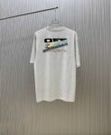 P70 （严控品质 ） 款式：off-white短袖T恤 面料：300克重双纱100%棉 罗纹：320克重索络纳1*1潮牌 工艺：印花 颜色：白 炫酷蓝 花灰 黑 尺码：M—4XL 无性别区分 男女同款