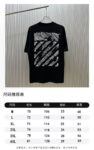 P70 （严控品质 ） 款式：off-white短袖T恤 面料：300克重双纱100%棉 罗纹：320克重索络纳1*1潮牌 工艺：印花 颜色：白 夜蓝 炫酷蓝 黑 尺码：M—4XL 无性别区分 男女同款