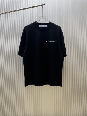 P70 （严控品质 ） 款式：off-white短袖T恤 面料：300克重双纱100%棉 罗纹：320克重索络纳1*1潮牌 工艺：印花 颜色：白 蓝 花灰 黑 尺码：M—4XL 无性别区分 男女同款