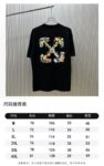 P70 （严控品质 ） 款式：off-white短袖T恤 面料：300克重双纱100%棉 罗纹：320克重索络纳1*1潮牌 工艺：印花 颜色：白 蓝 花灰 黑 尺码：M—4XL 无性别区分 男女同款