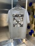 P80 OFF-white/2026春夏新款 洗水磨破320克圆领短袖tee 男女同款宽松版 吊牌 领标 洗水唛 三标齐全 颜色 :洗水黑 洗水白 洗水灰 褐色 尺码 :S M L XL XXL