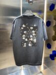 P80 OFF-white/2026春夏新款 洗水磨破320克圆领短袖tee 男女同款宽松版 吊牌 领标 洗水唛 三标齐全 颜色 :洗水黑 洗水白 洗水灰 褐色 尺码 :S M L XL XXL