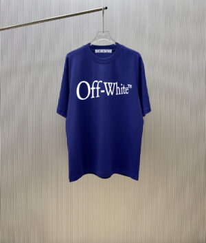weigou_238525_0_617c9b22a0 P70 (严控品质 ) 款式:off-white短袖T恤 面料:300克重双纱100%棉 罗纹:320克重索络纳1*1潮牌 工艺:印花 颜色:白 蓝 红 炫酷蓝 黑 尺码:M—4XL 无性别区分 男女同款