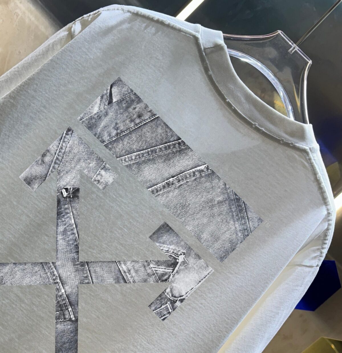 P80 OFF-white/2026春夏新款 洗水磨破320克圆领短袖tee 男女同款宽松版 吊牌 领标 洗水唛 三标齐全 颜色 :洗水黑 洗水白 洗水灰 褐色 尺码 :S M L XL XXL