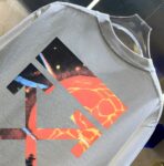 P80 OFF-white/2026春夏新款 洗水磨破320克圆领短袖tee 男女同款宽松版 吊牌 领标 洗水唛 三标齐全 颜色 :洗水黑 洗水白 洗水灰 褐色 尺码 :S M L XL XXL