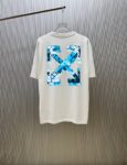 P70 （严控品质 ） 款式：off-white短袖T恤 面料：300克重双纱100%棉 罗纹：320克重索络纳1*1潮牌 工艺：印花 颜色：白 花灰 黑 尺码：M—4XL 无性别区分 男女同款