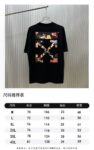 P70 （严控品质 ） 款式：off-white短袖T恤 面料：300克重双纱100%棉 罗纹：320克重索络纳1*1潮牌 工艺：印花 颜色：白 炫酷蓝 黑 尺码：M—4XL 无性别区分 男女同款