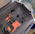 P80 OFF-white/2026春夏新款 洗水磨破320克圆领短袖tee 男女同款宽松版 吊牌 领标 洗水唛 三标齐全 颜色 :洗水黑 洗水白 洗水灰 褐色 尺码 :S M L XL XXL