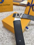 Louis Vuitton LV腰带 PVC皮底系列 原厂五金 精致手工绘边 柔软舒适 宽