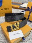 Louis Vuitton LV腰带 PVC皮底系列 原厂五金 精致手工绘边 柔软舒适 宽