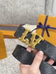 Louis Vuitton LV腰带 PVC皮底系列 原厂五金 精致手工绘边 柔软舒适 宽