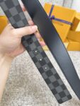 Louis Vuitton LV腰带 PVC皮底系列 原厂五金 精致手工绘边 柔软舒适 宽