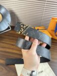 Louis Vuitton LV腰带 flower皮底系列 原厂五金 精致手工绘边 柔软舒适 宽
